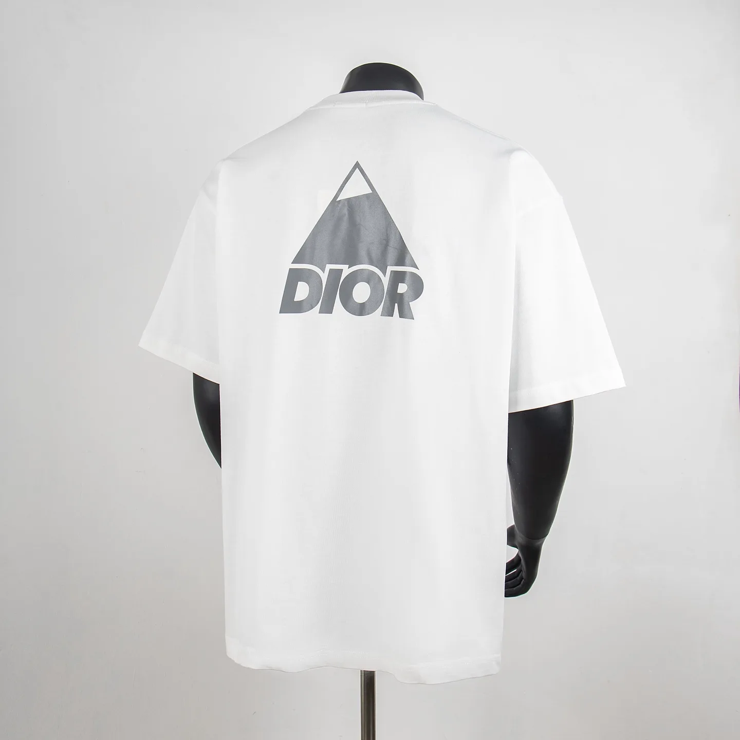 Reflective Logo Print Cotton T-Shirt D11512721 — view 2