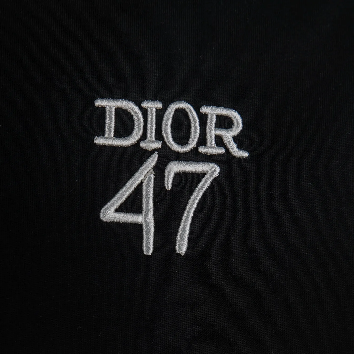 Dior 47 Embroidered Cotton T-Shirt D12512718 — view 4
