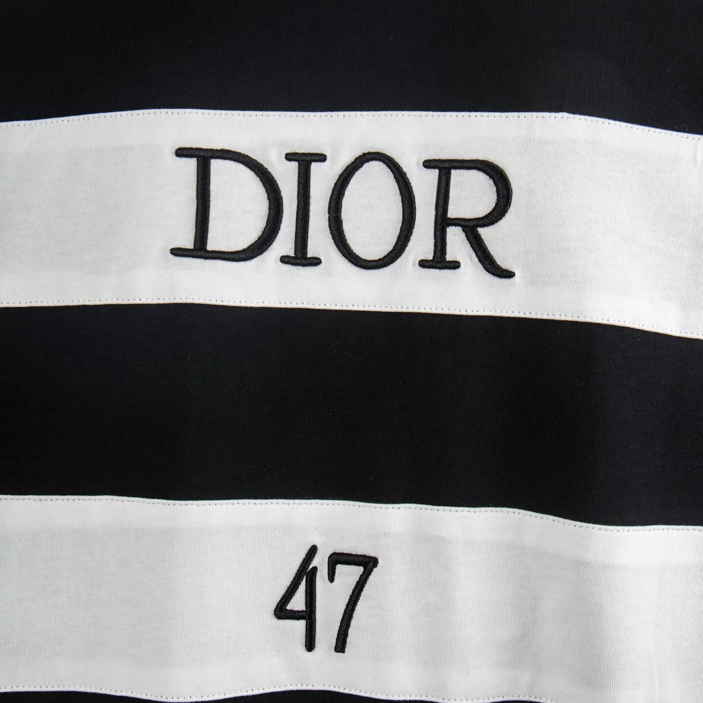 Dior 47 Embroidered Cotton T-Shirt D12512718 — view 5