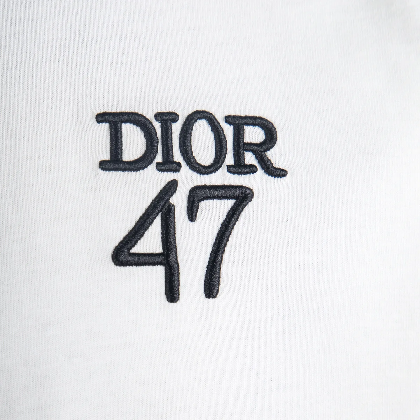 Dior 47 Embroidered Cotton T-Shirt D12512719 — view 4