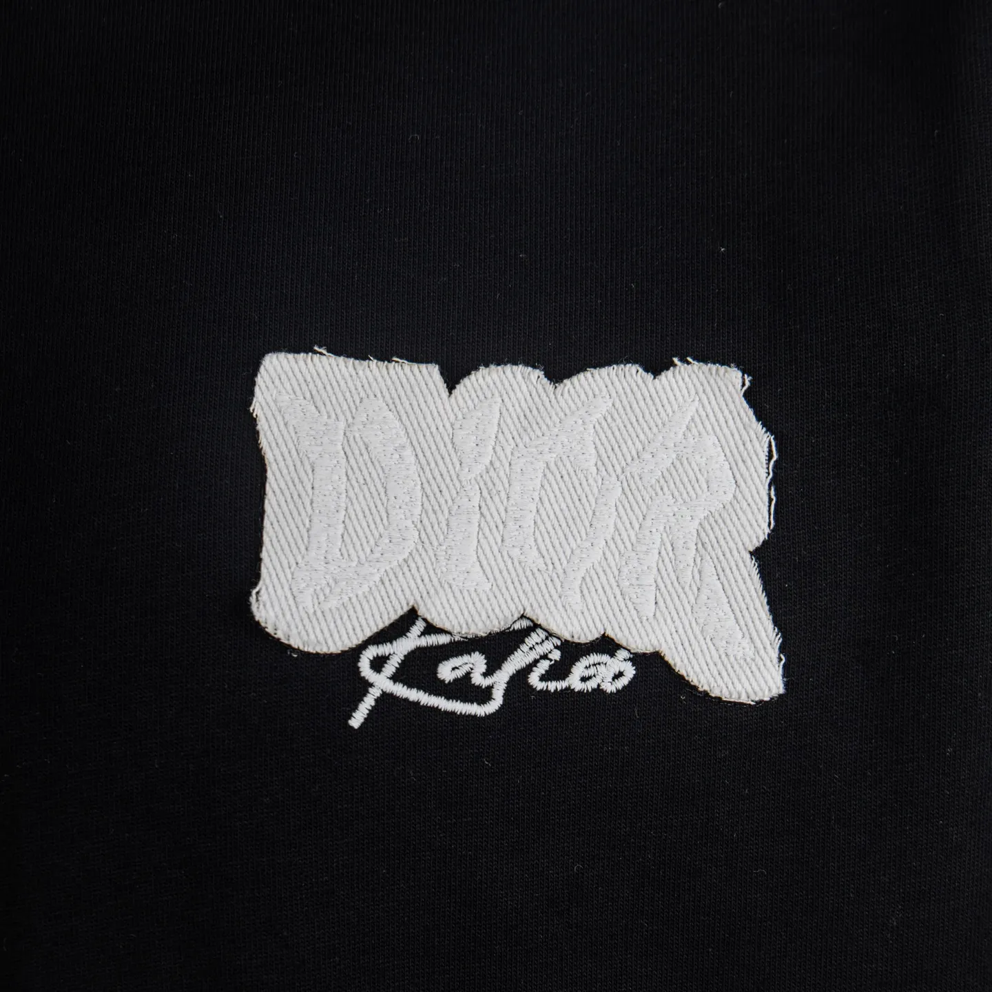 Logo Embroidery Distressed Cotton T-Shirt D12512716 — view 4