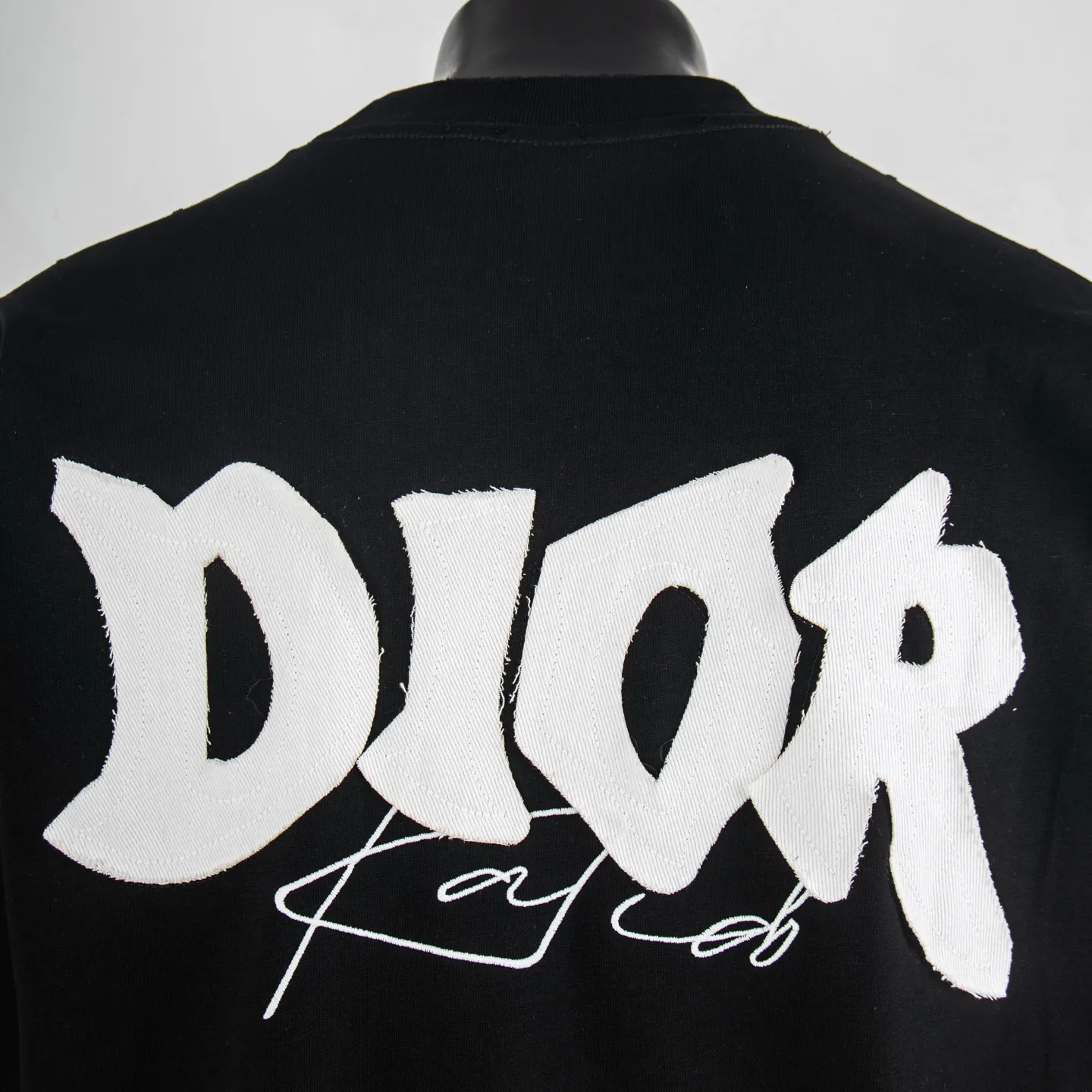 Logo Embroidery Distressed Cotton T-Shirt D12512716 — view 5