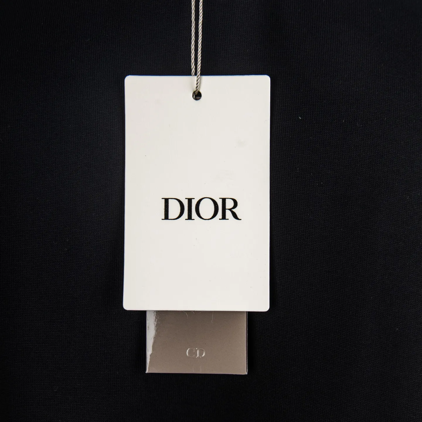 Distressed Logo Embroidered Cotton T-Shirt D11912712 — view 7