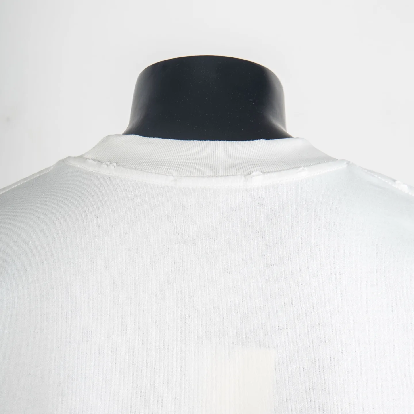 Distressed Logo Embroidery Cotton T-Shirt D11912713 — view 4