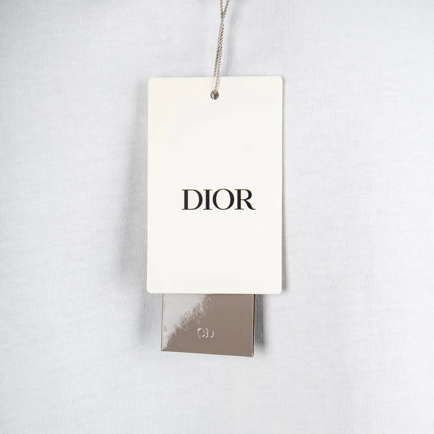 Distressed Logo Embroidery Cotton T-Shirt D11912713 — view 7