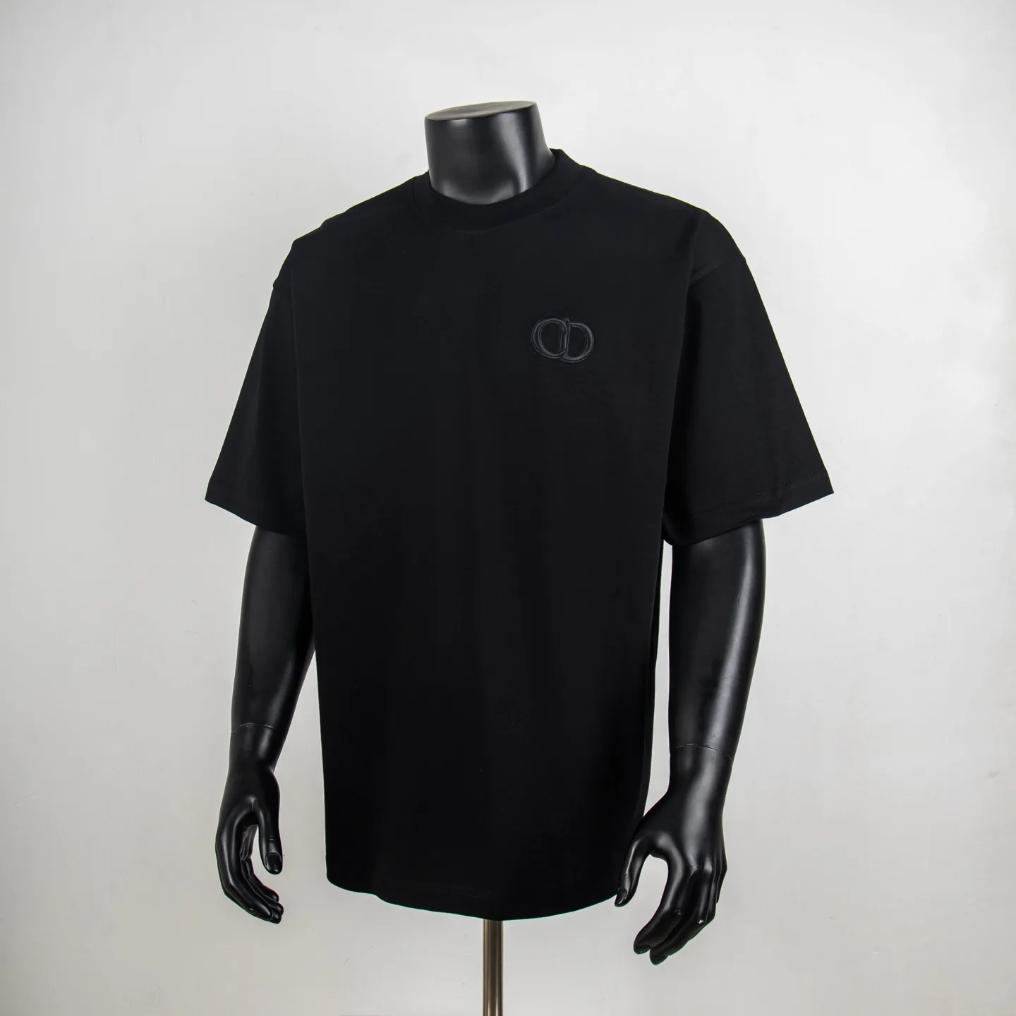 CD Icon Embroidered Cotton T-Shirt D11512710