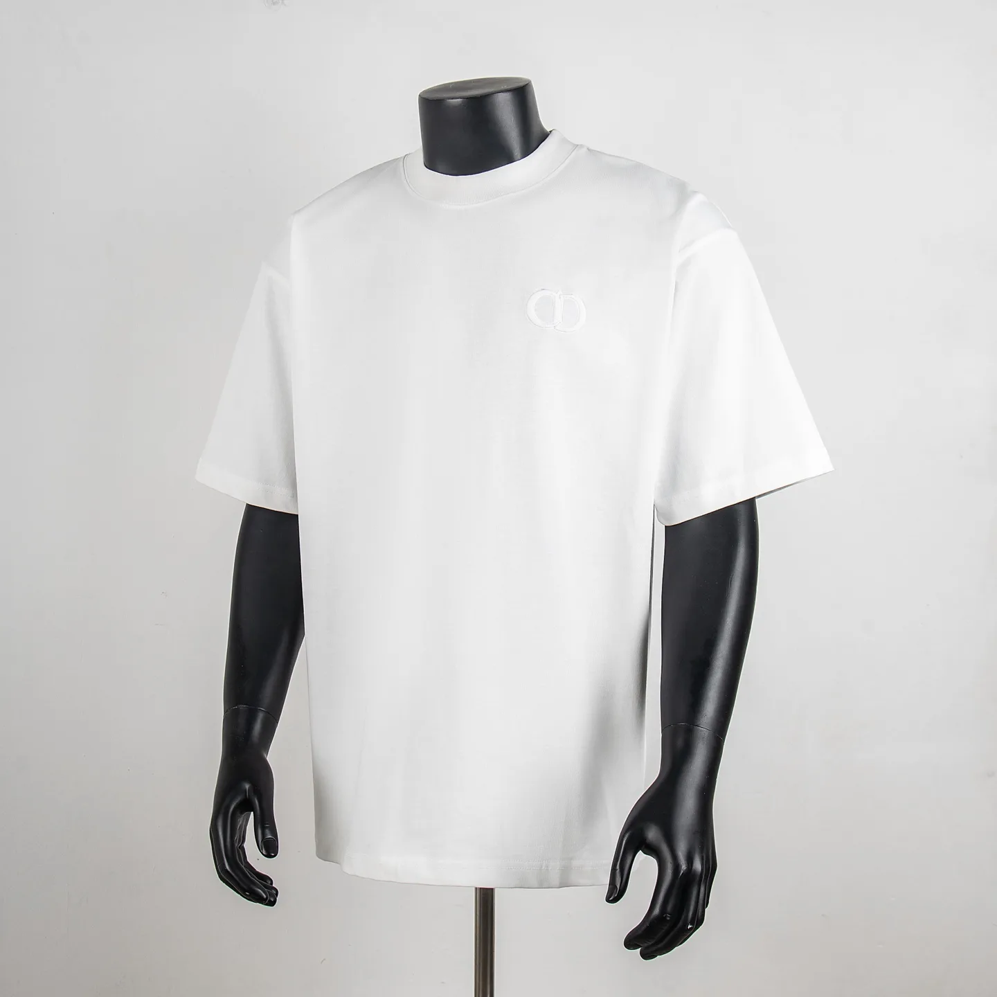CD Icon Embroidered Cotton T-Shirt D11512711