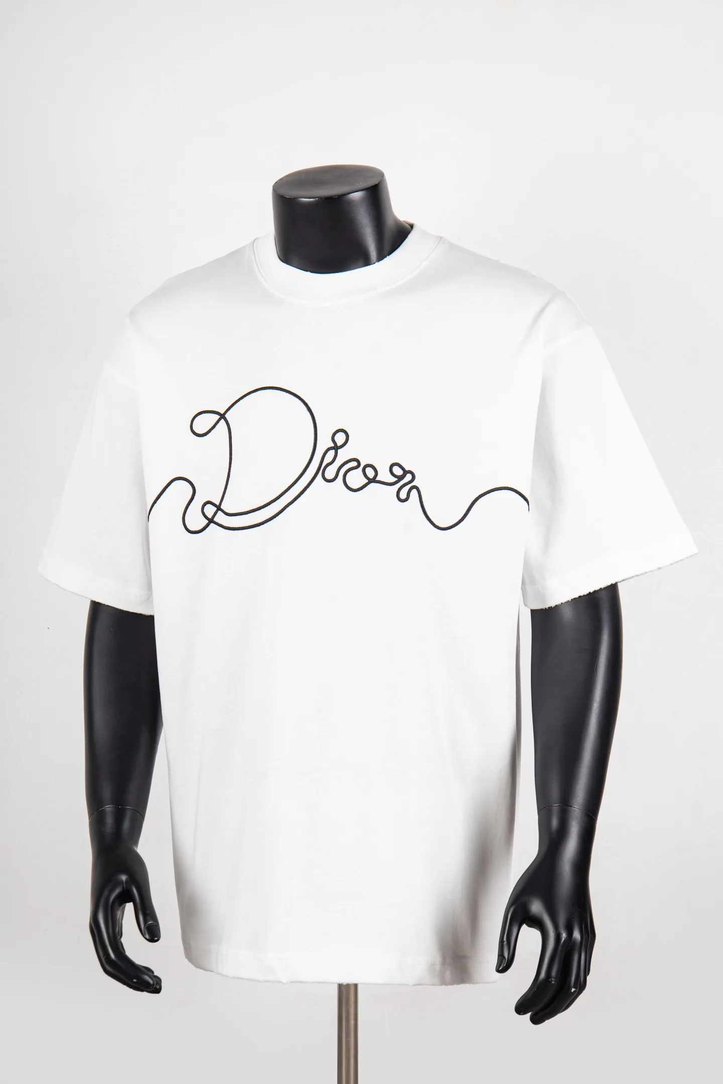 Embroidered Logo Cotton T-Shirt D11912681