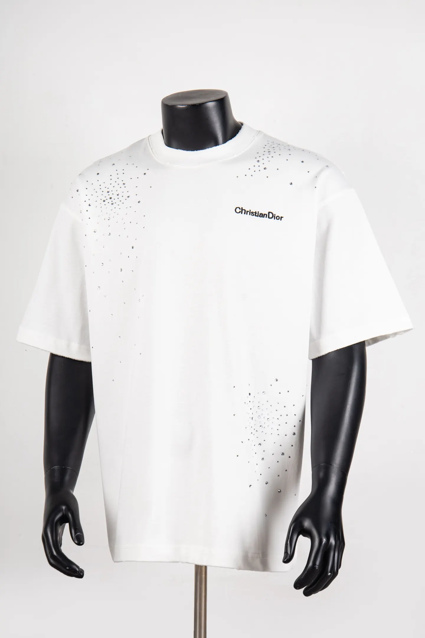 Embellished Logo Cotton T-Shirt D12512683