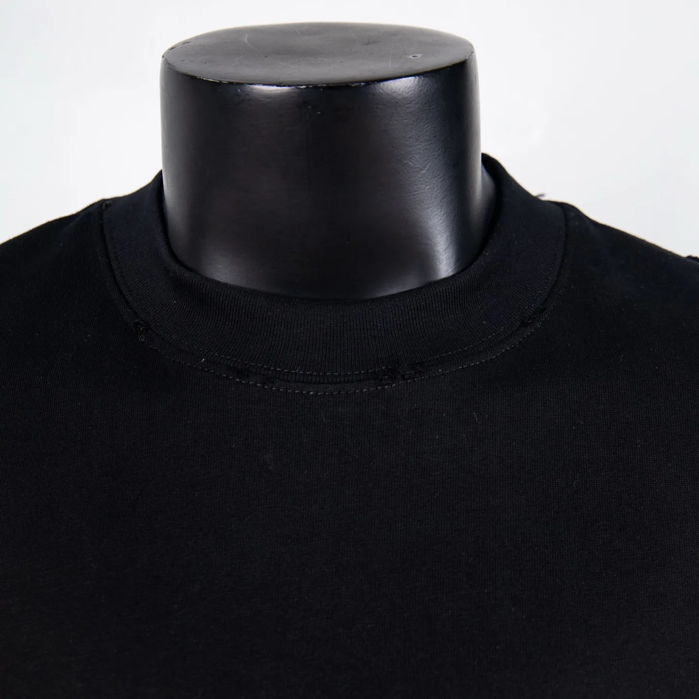 Logo Print Distressed Cotton T-Shirt D11912701 — view 3