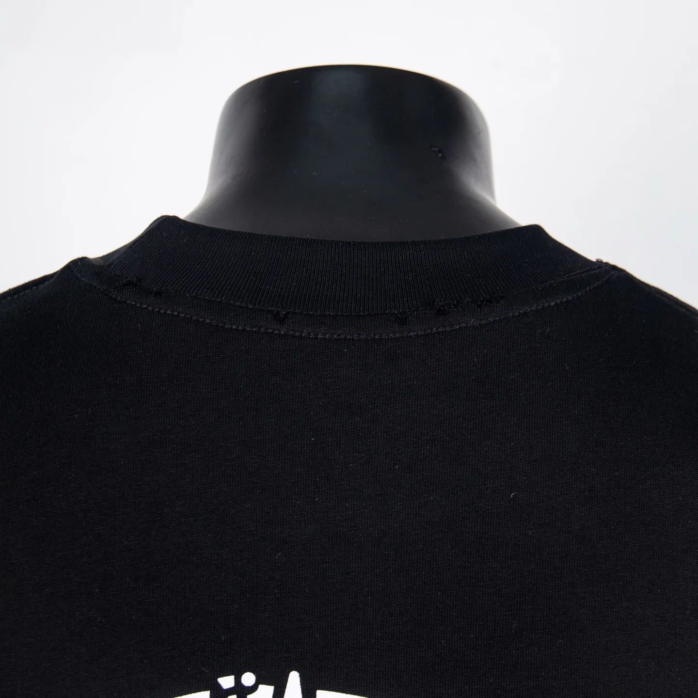 Logo Print Distressed Cotton T-Shirt D11912701 — view 4