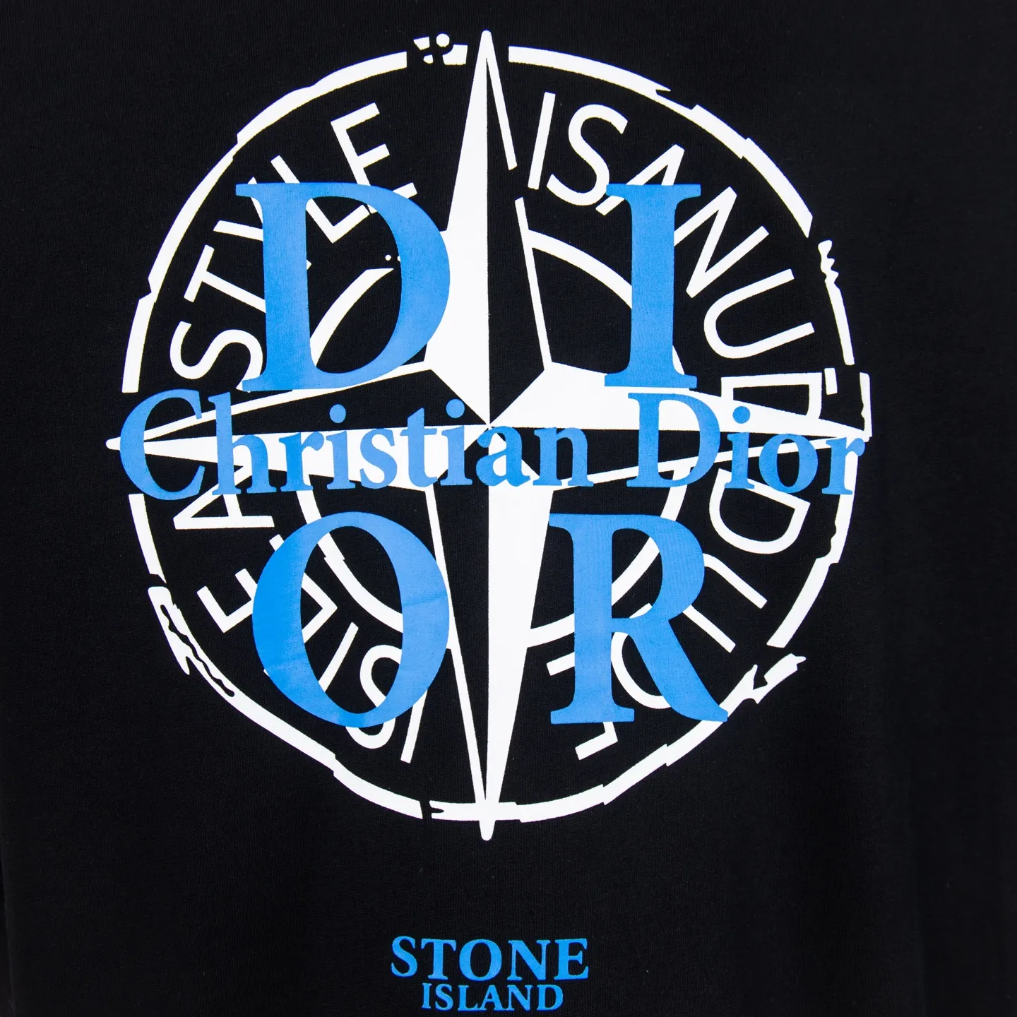 Logo Print Distressed Cotton T-Shirt D11912701 — view 6