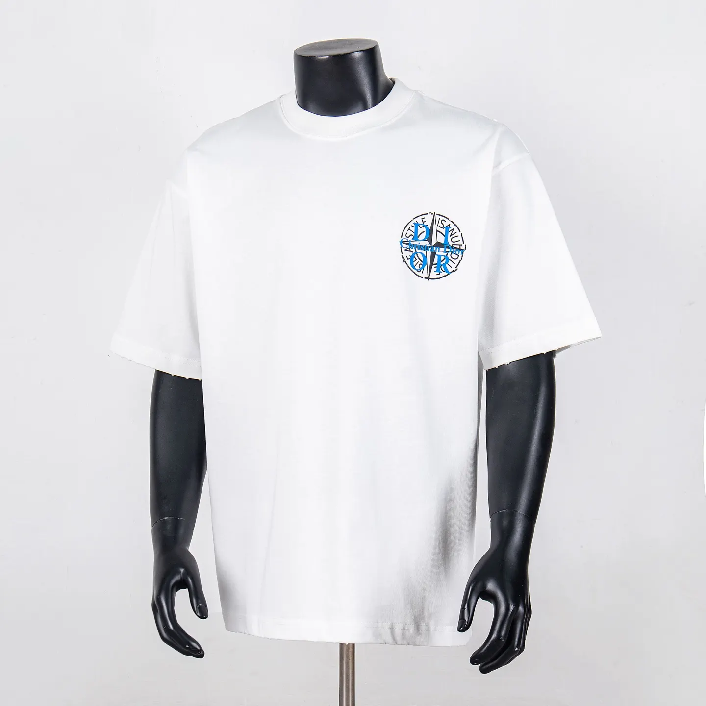 Logo Print Distressed Cotton T-Shirt D11912700