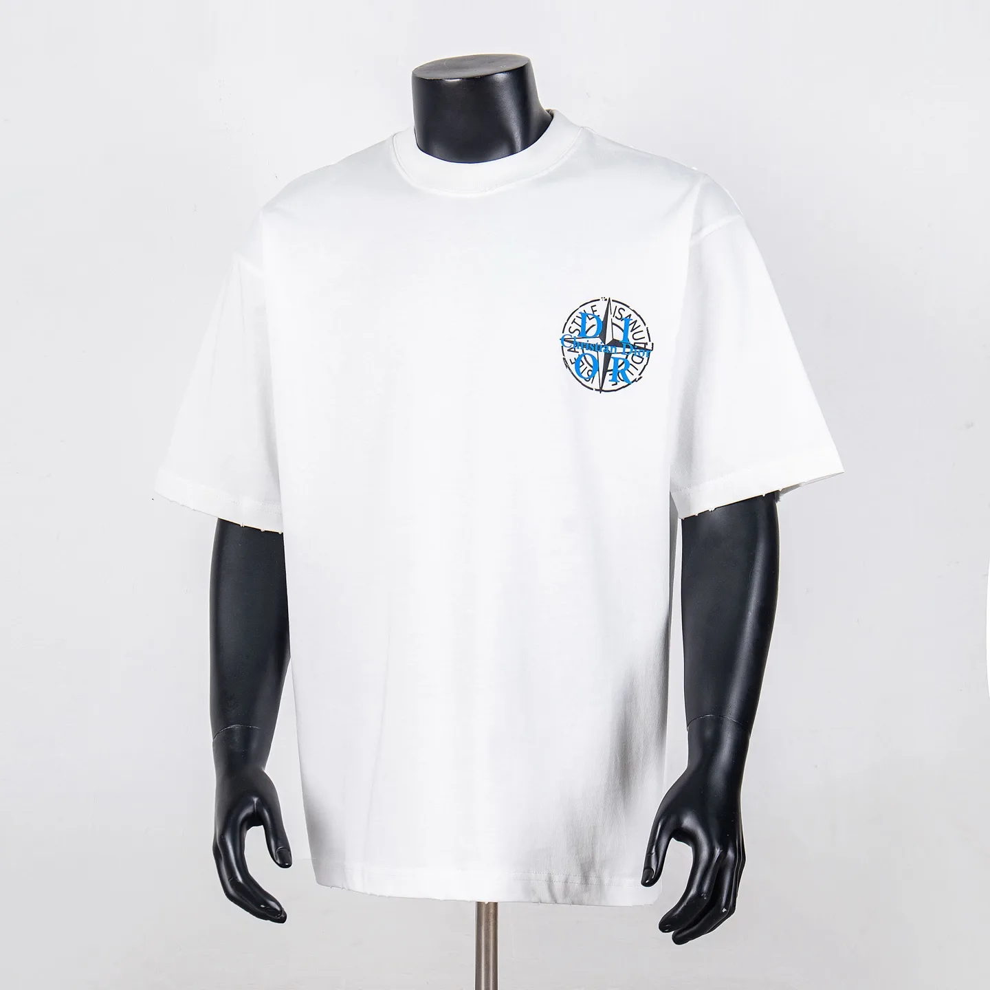 Logo Print Distressed Cotton T-Shirt D11912700