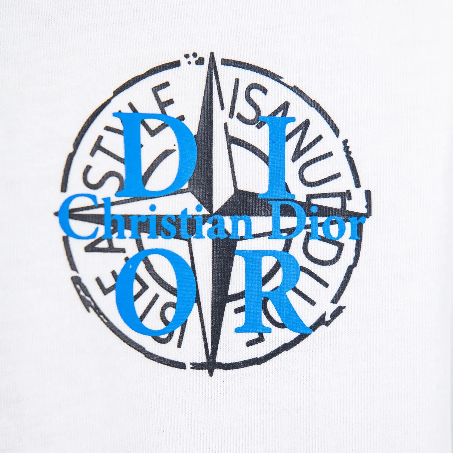Logo Print Distressed Cotton T-Shirt D11912700 — view 5