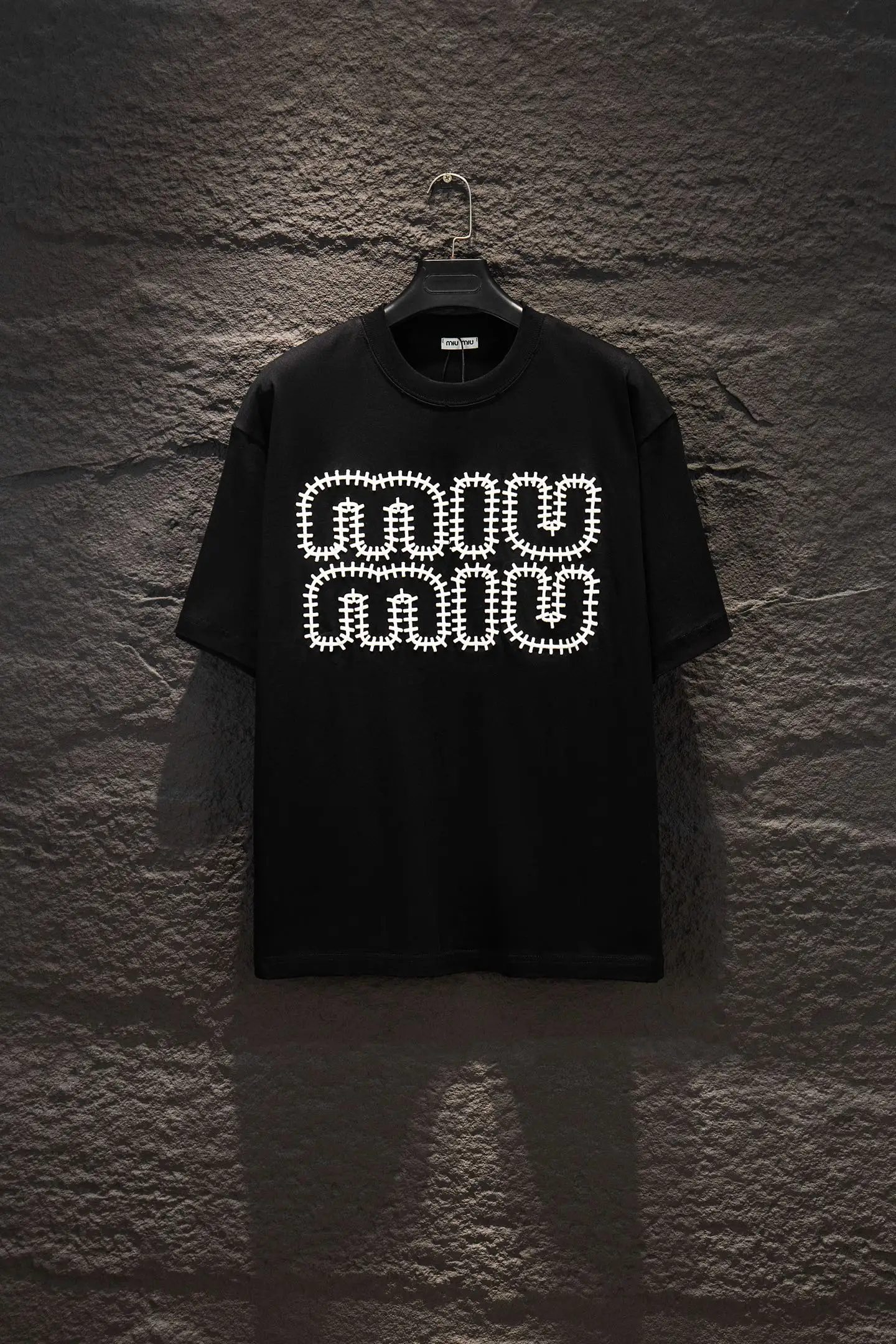 Embroidered Logo Oversized Cotton T-Shirt D12915472