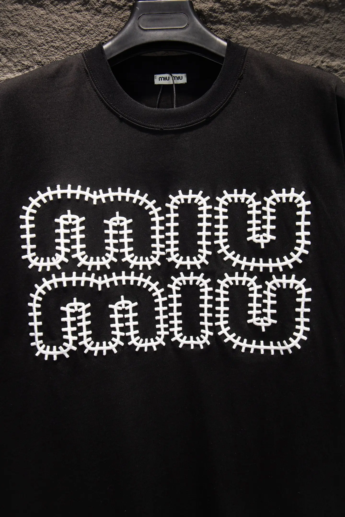 Embroidered Logo Oversized Cotton T-Shirt D12915472 — view 4