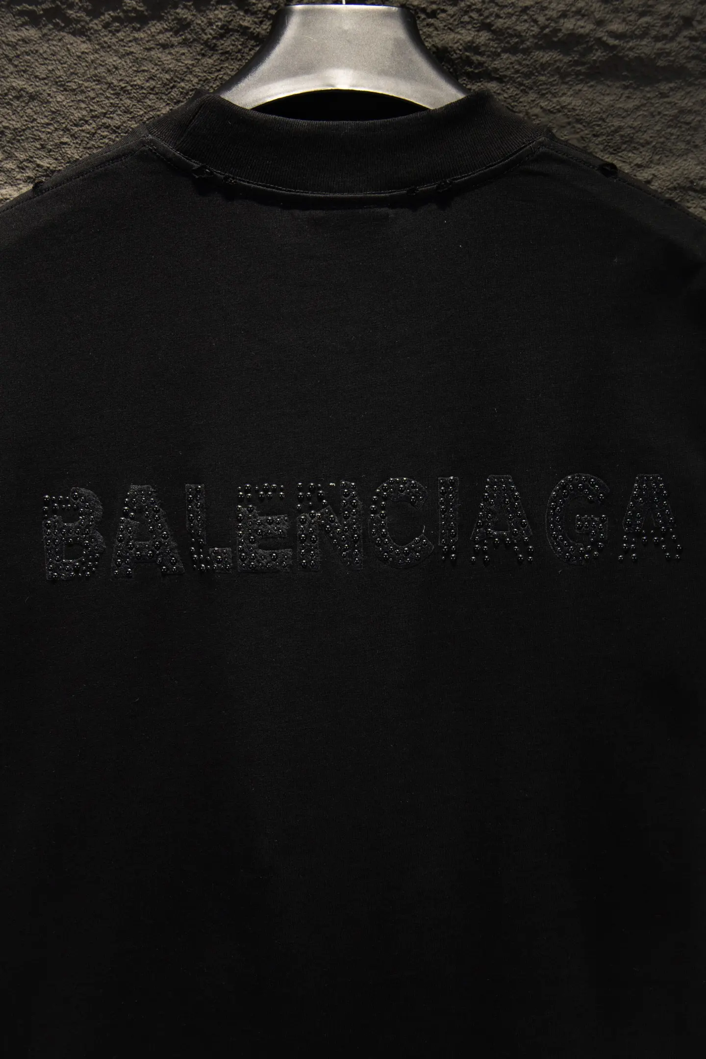 Embellished Logo Oversized Cotton T-Shirt D12515399 — view 5