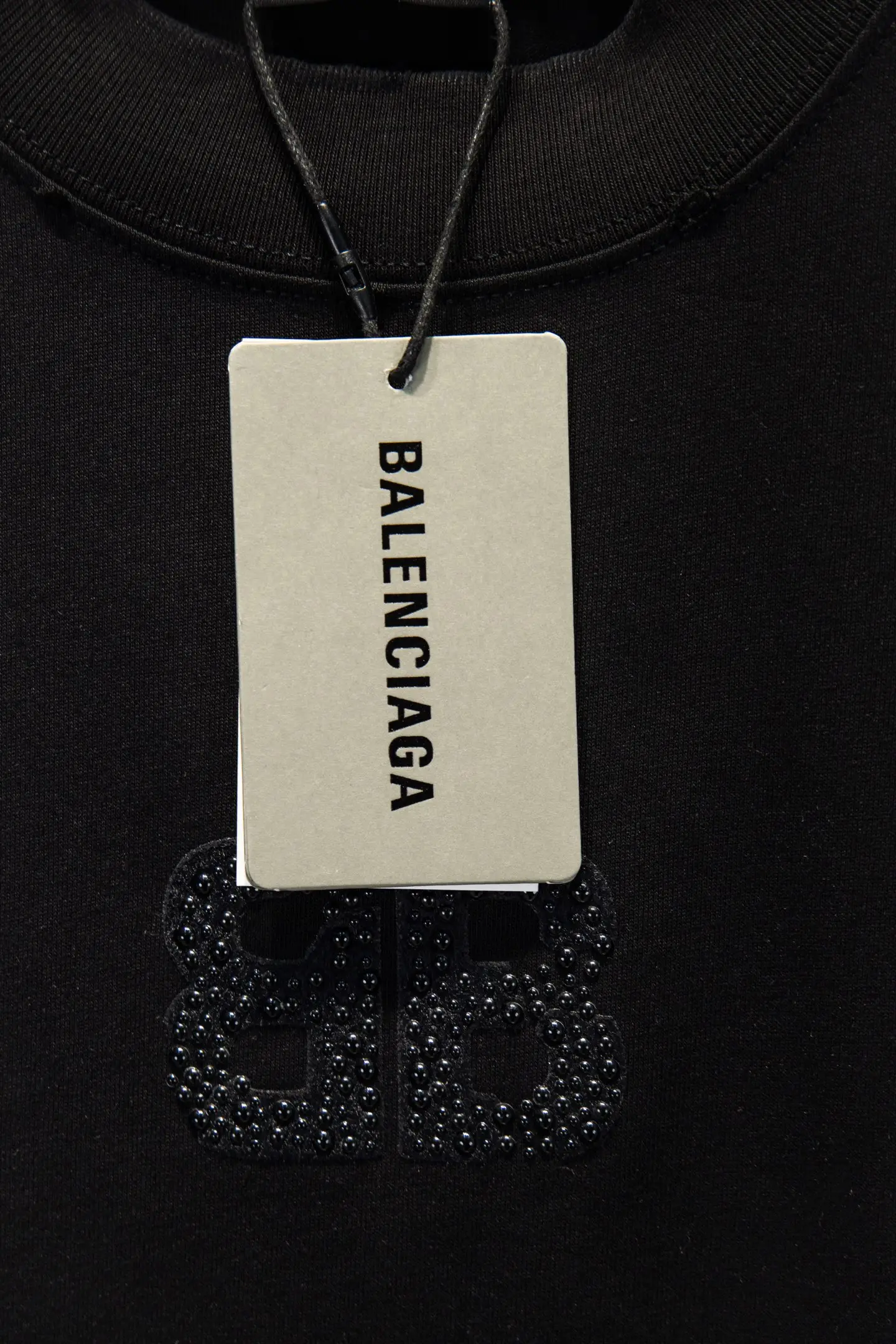 Embellished Logo Oversized Cotton T-Shirt D12515399 — view 8