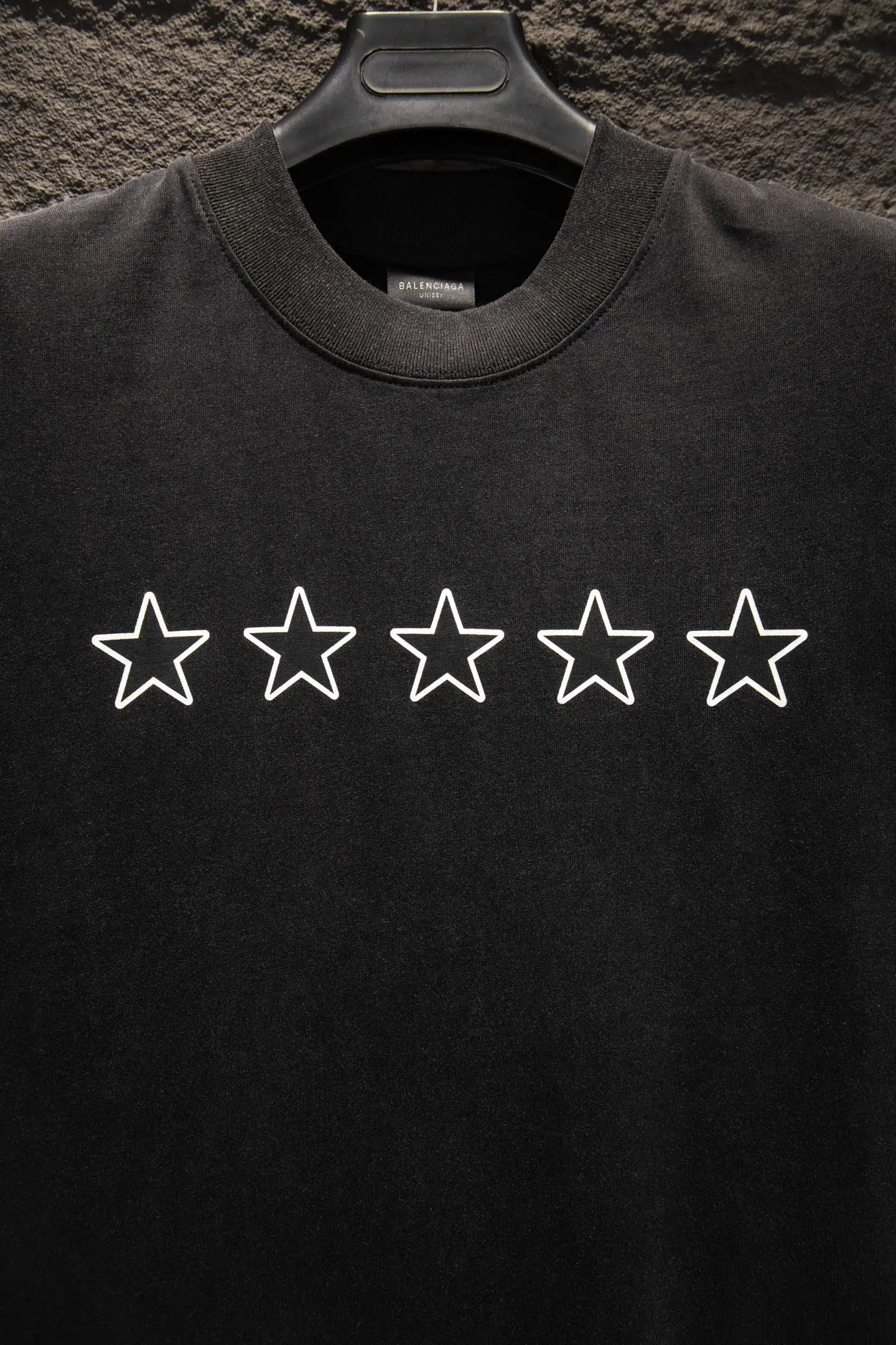 Oversized Distressed Star Print T-Shirt D12515383 — view 4