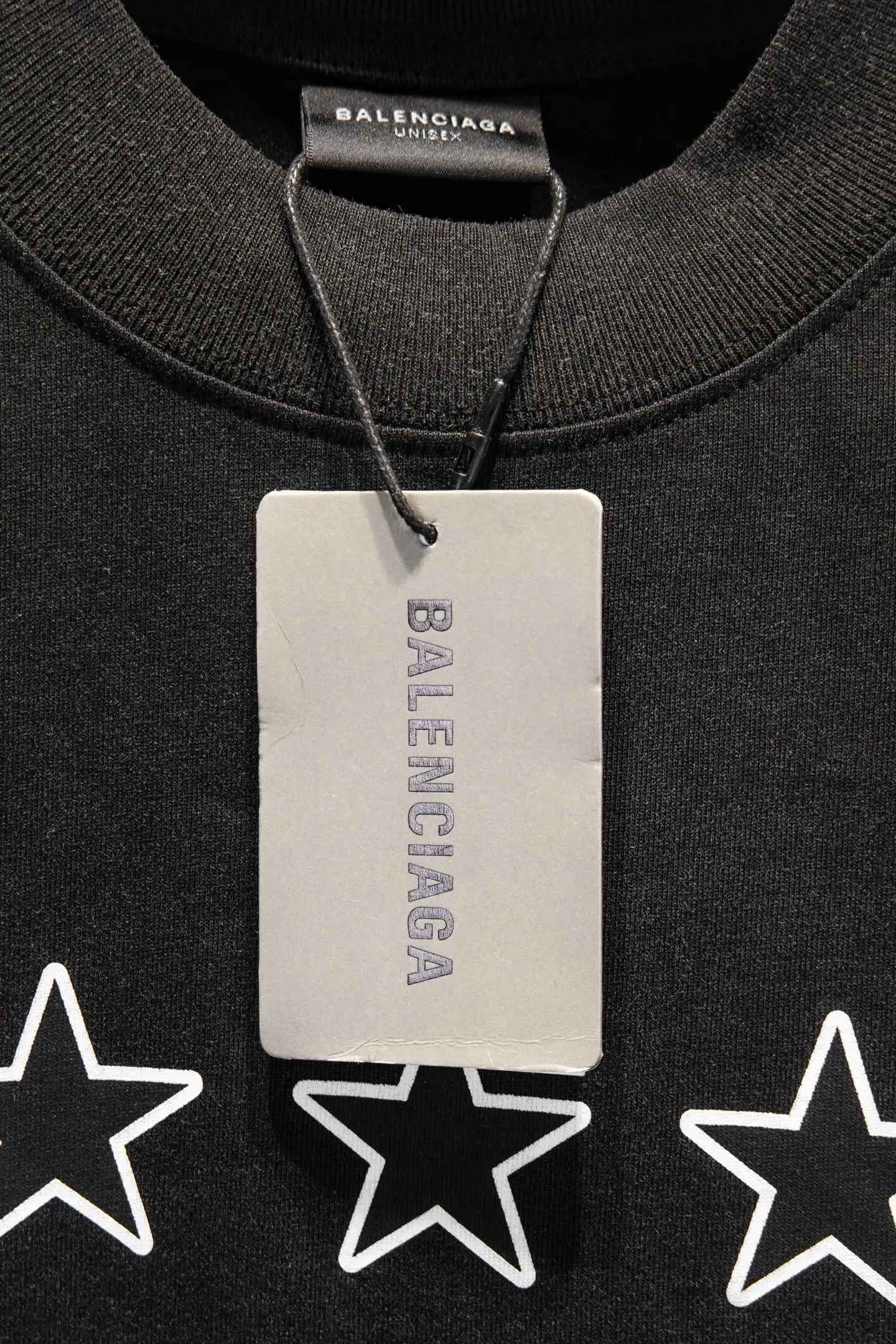 Oversized Distressed Star Print T-Shirt D12515383 — view 8