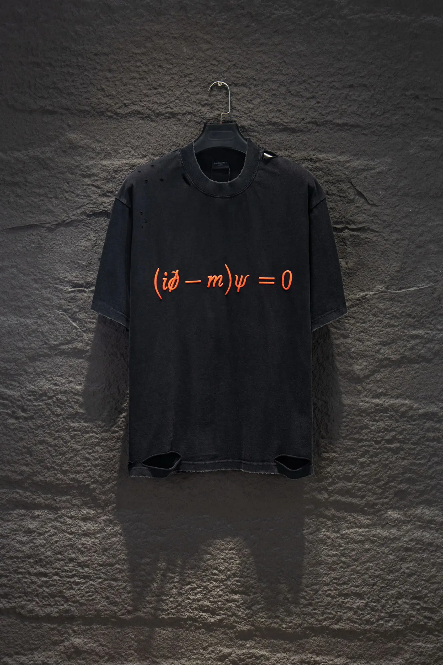 Distressed Dirac Equation Oversized T-Shirt D13515372