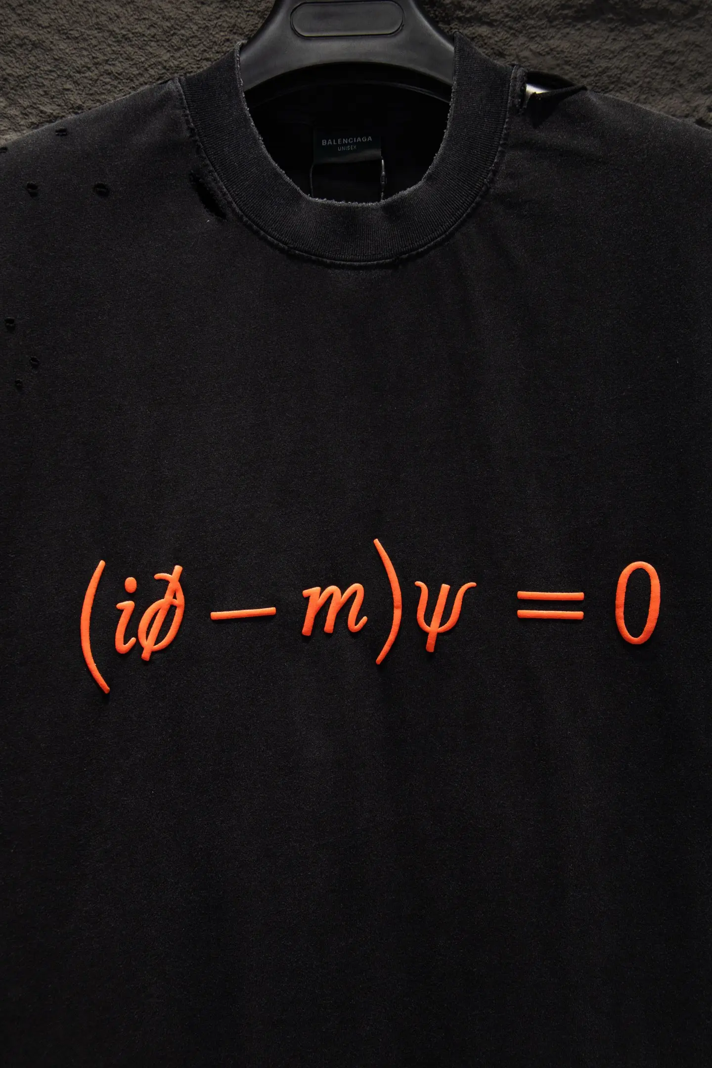Distressed Dirac Equation Oversized T-Shirt D13515372 — view 6