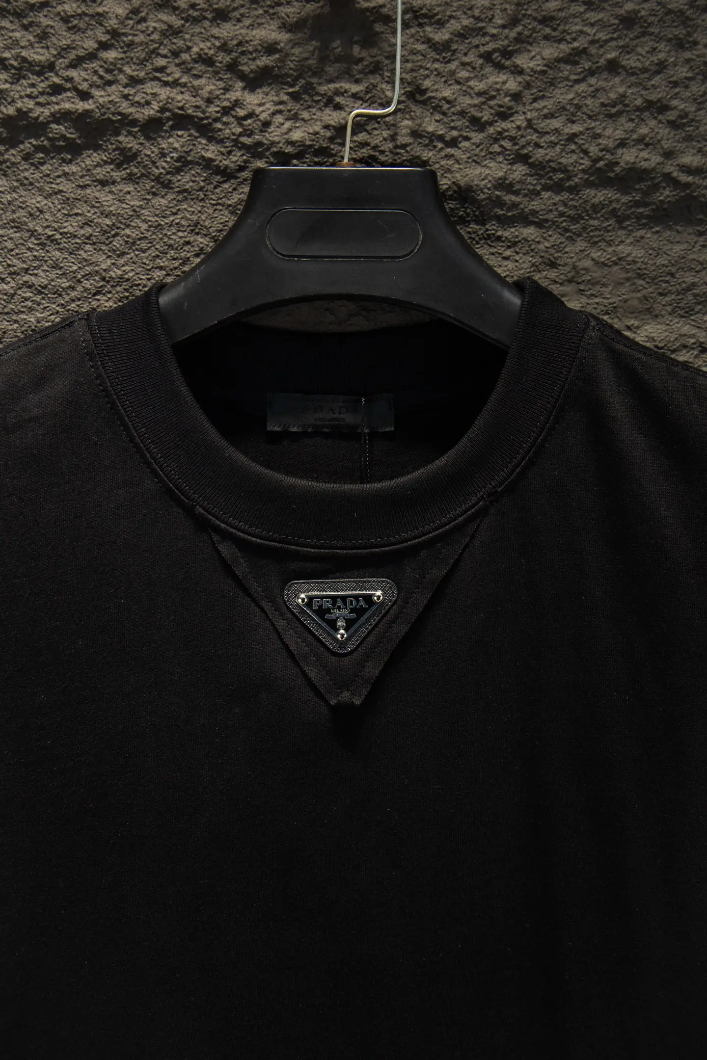 Logo-Print Panelled Cotton-Blend T-Shirt D12915482 — view 4