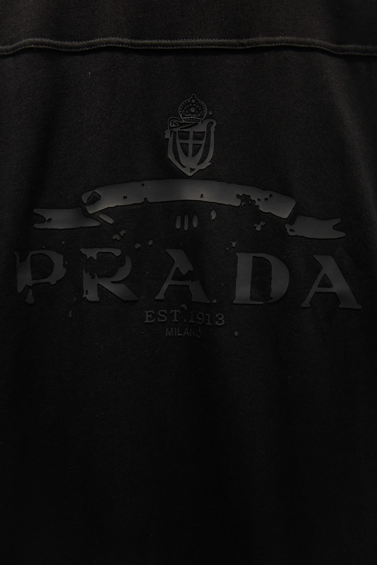 Logo-Print Panelled Cotton-Blend T-Shirt D12915482 — view 6