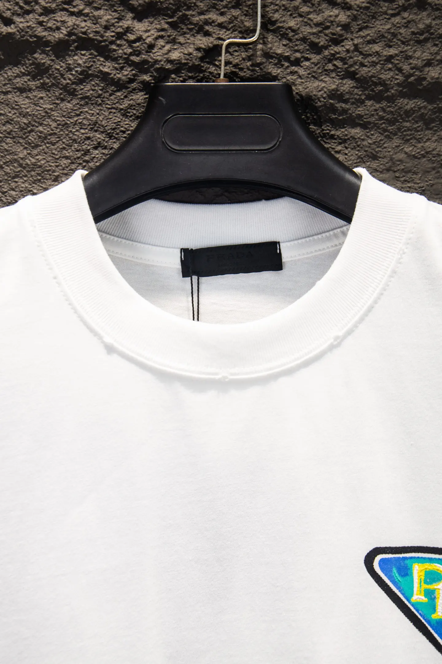 Logo-Print Distressed Cotton T-Shirt D12515479 — view 3