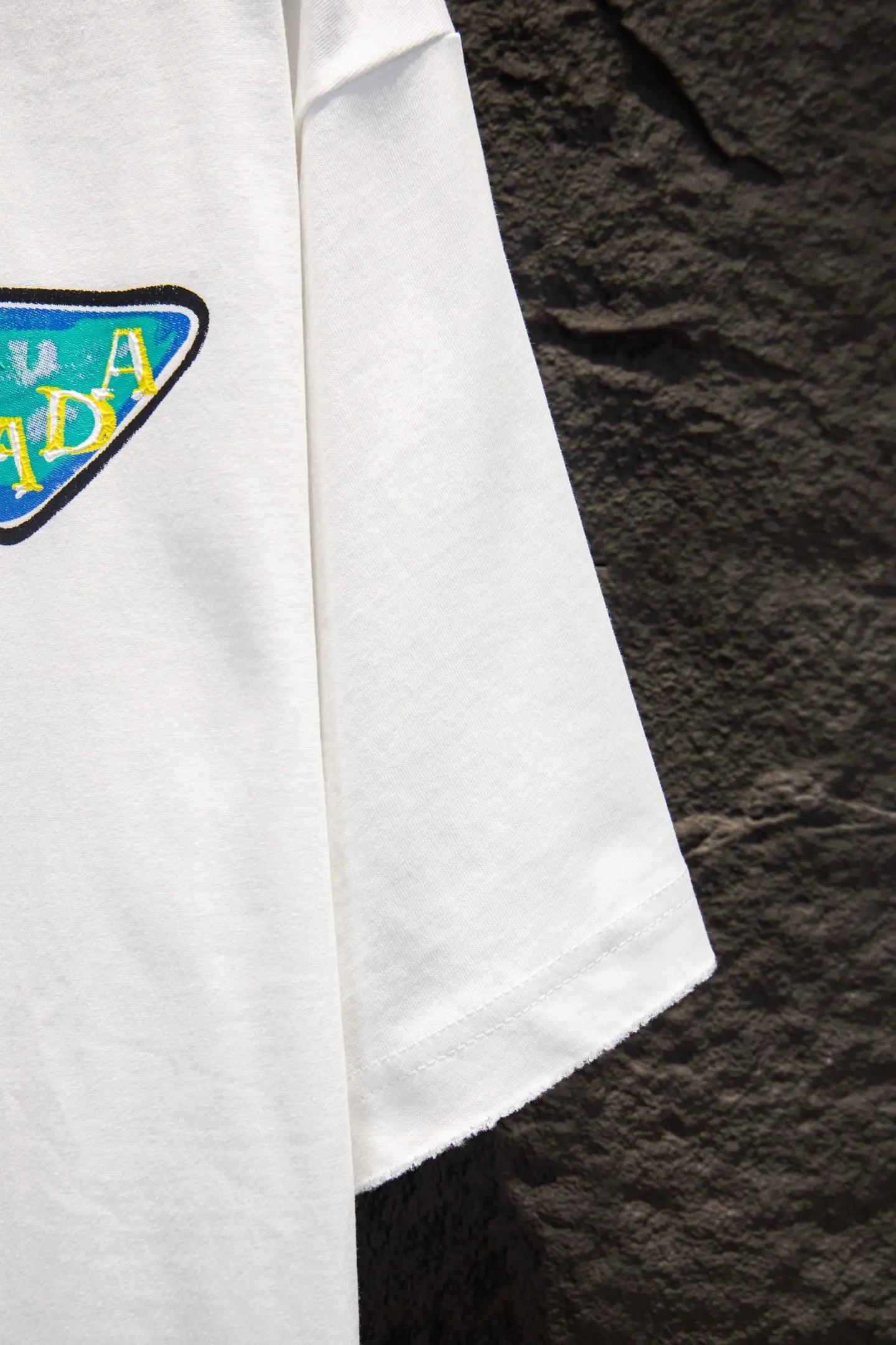 Logo-Print Distressed Cotton T-Shirt D12515479 — view 6