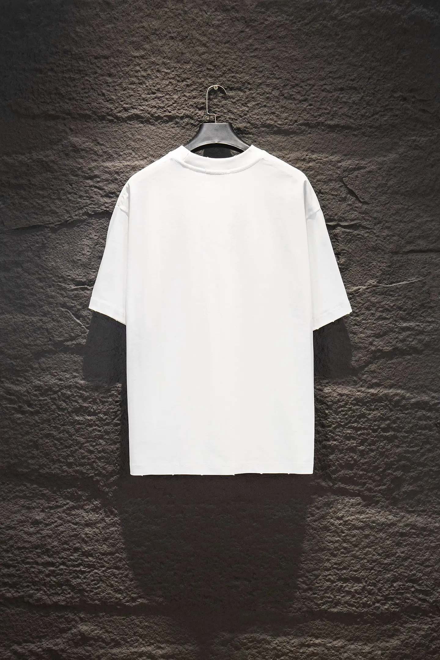 Logo-Print Flocked Cotton T-Shirt D12515477 — view 2