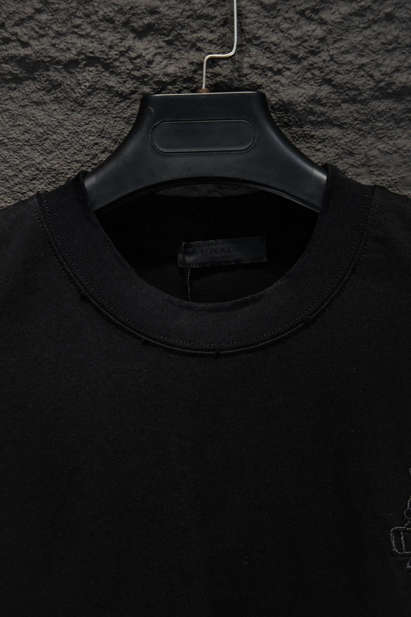 Distressed Embroidered Cotton T-Shirt D12515476 — view 3