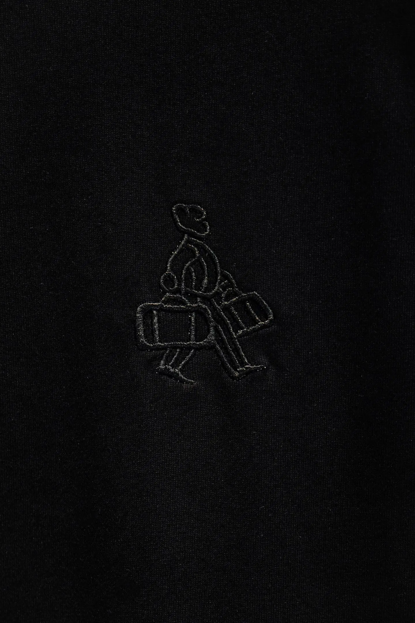 Distressed Embroidered Cotton T-Shirt D12515476 — view 4