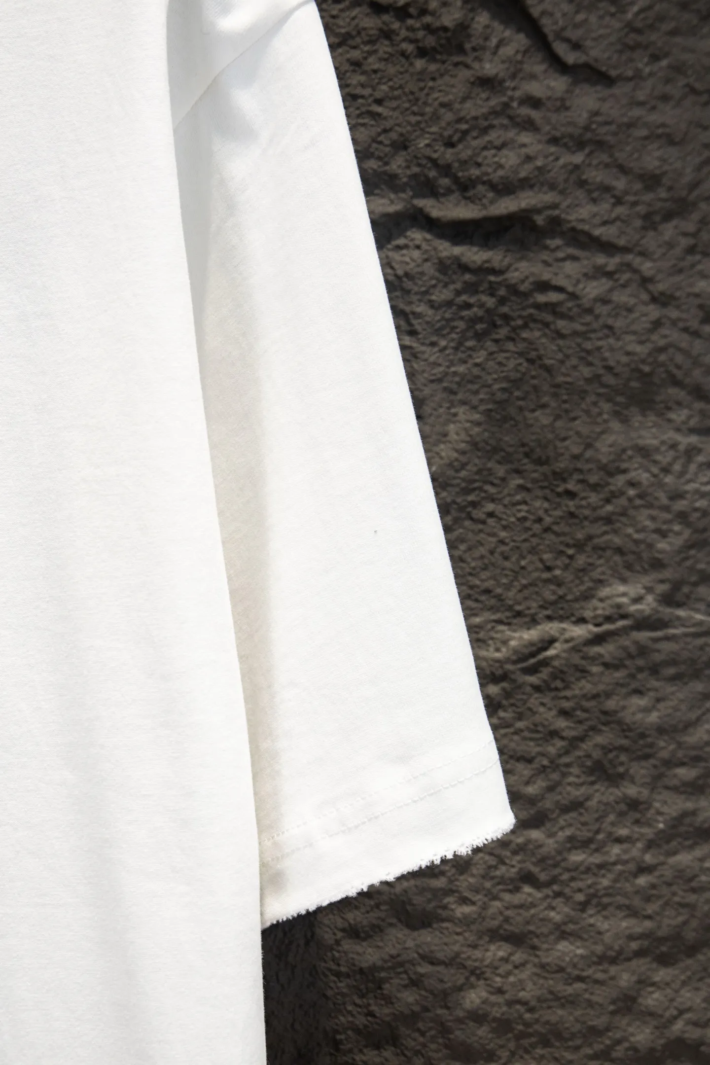 Distressed Embroidered Cotton T-Shirt D12515475 — view 8