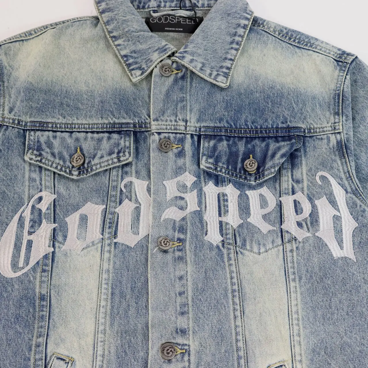 Embroidered Washed Denim Jacket D16812273 — view 5
