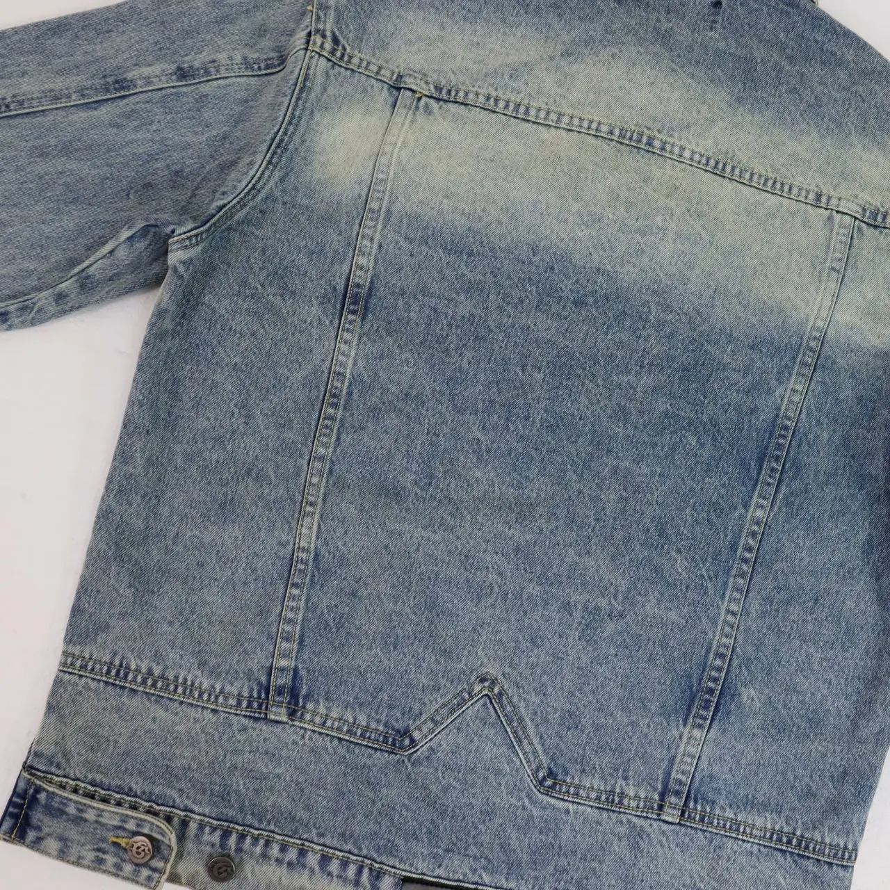 Embroidered Washed Denim Jacket D16812273 — view 6