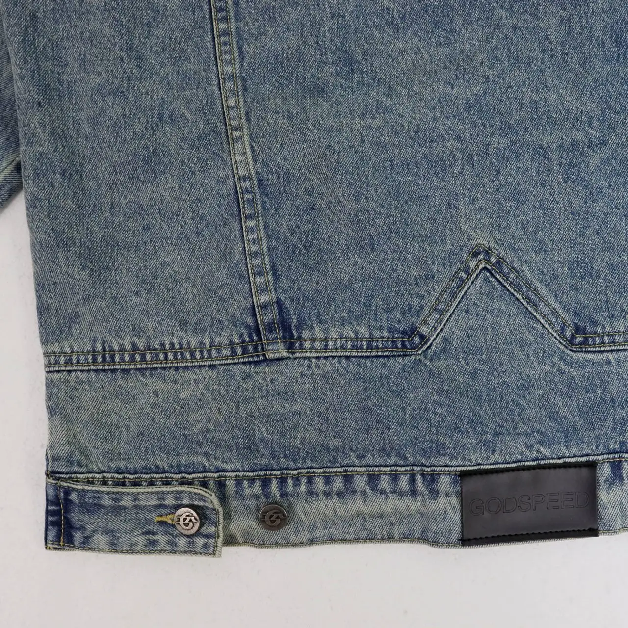 Embroidered Washed Denim Jacket D16812273 — view 7