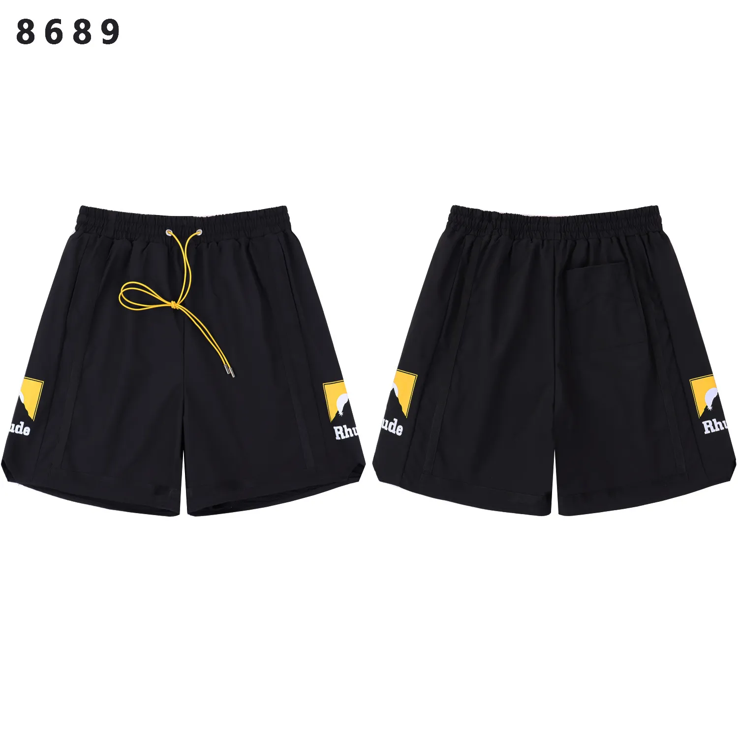 Rhude Panel Logo Graphic Shorts D9012189 — view 3