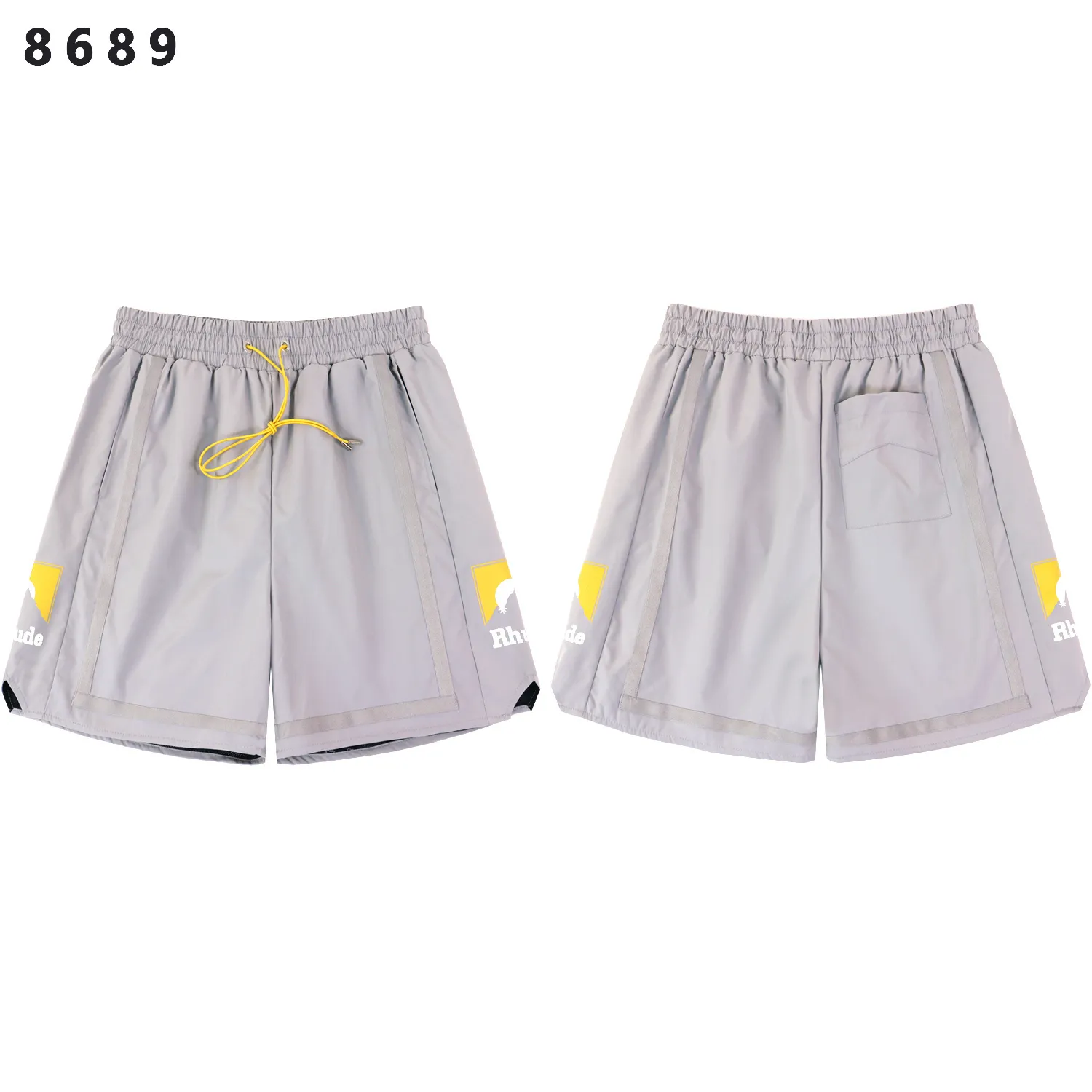 Rhude Panel Logo Graphic Shorts D9012189 — view 4