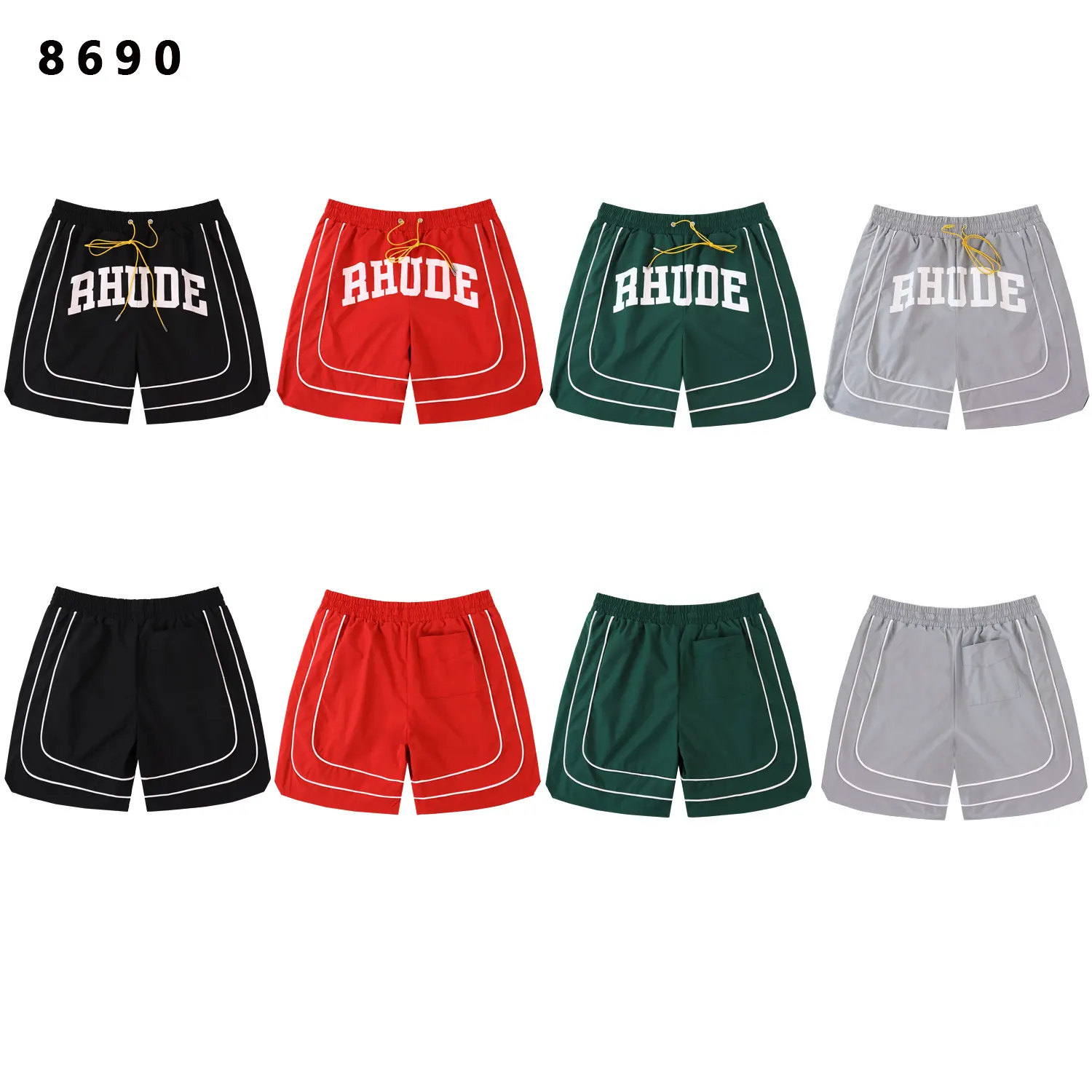 Logo-Print Paneled Mesh Shorts D9212181