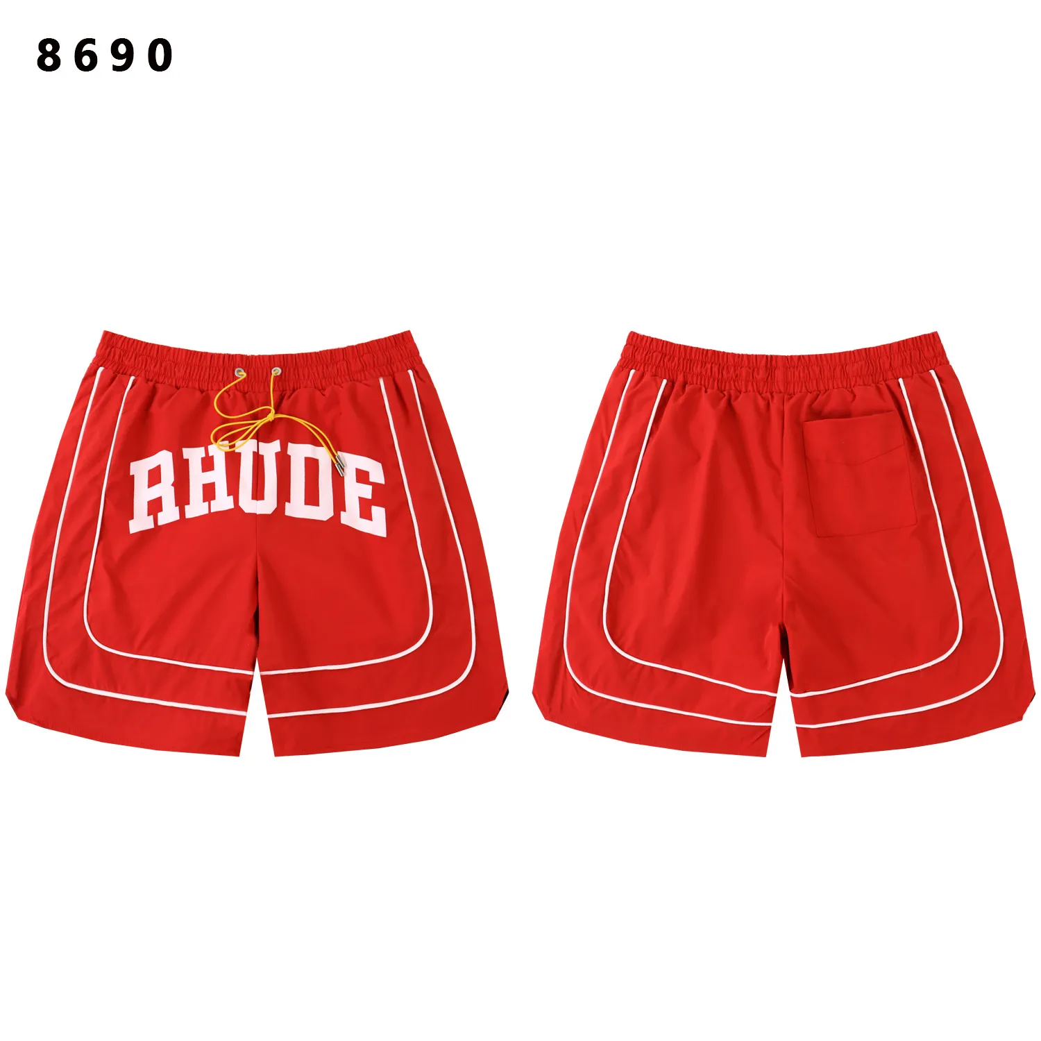 Logo-Print Paneled Mesh Shorts D9212181 — view 2