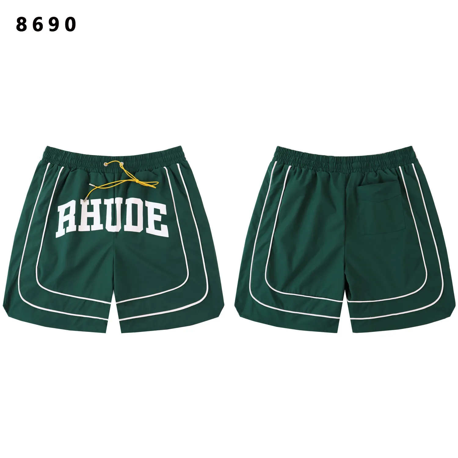 Logo-Print Paneled Mesh Shorts D9212181 — view 4