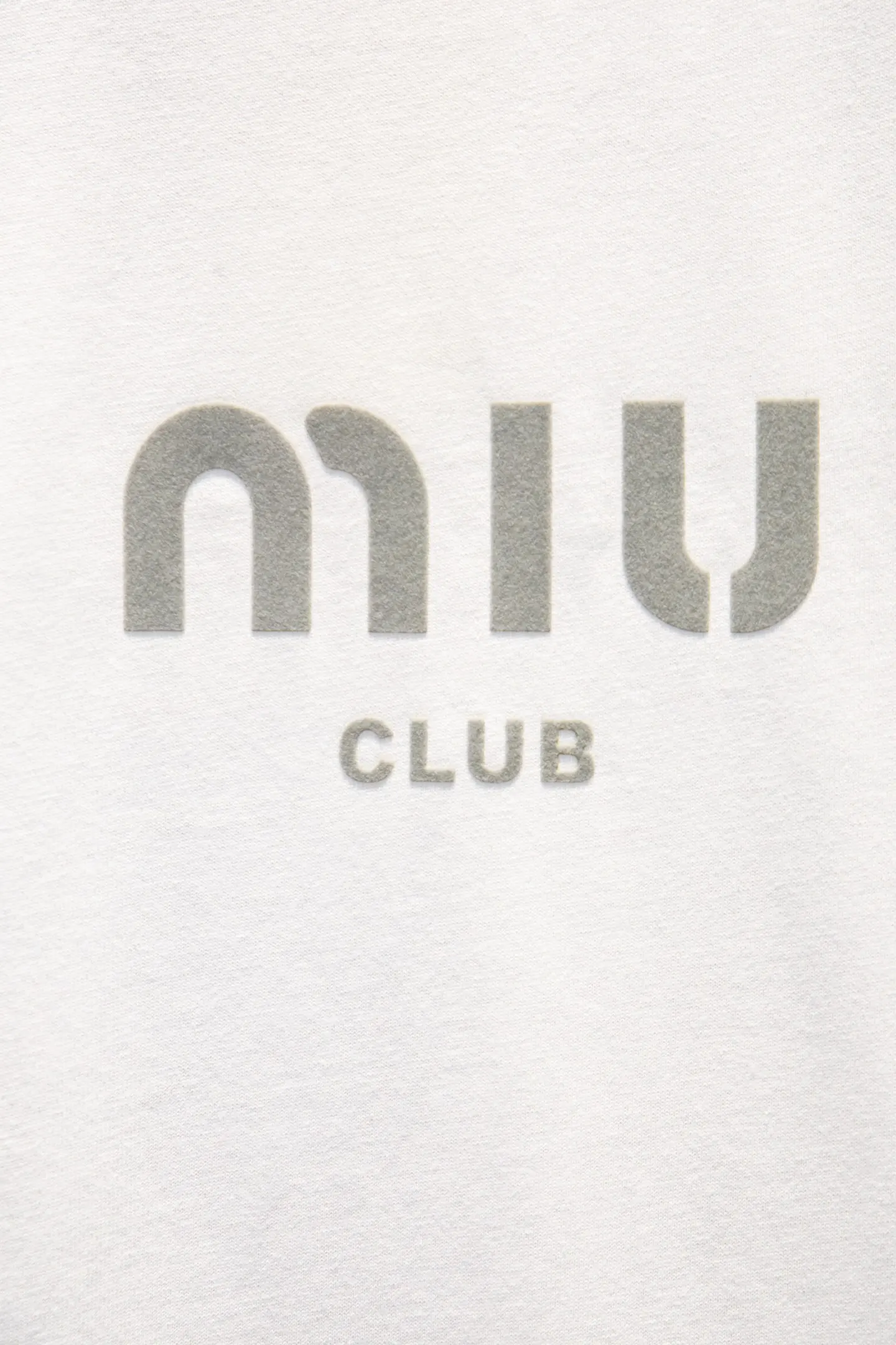Miu Club Flocked Logo Oversized T-Shirt D11915469 — view 4