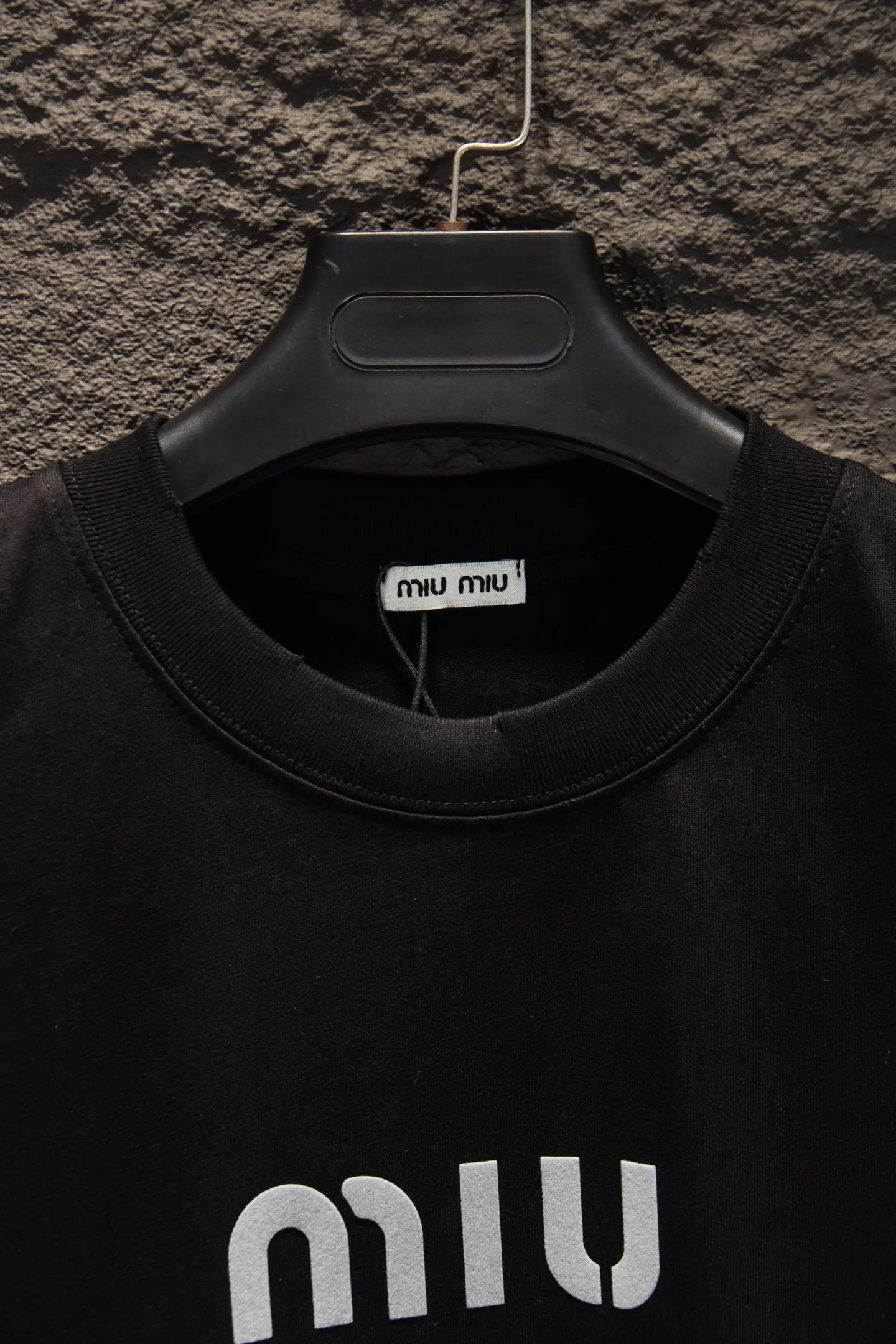 Logo-Print Flocked Cotton-Jersey T-Shirt D11915470 — view 3