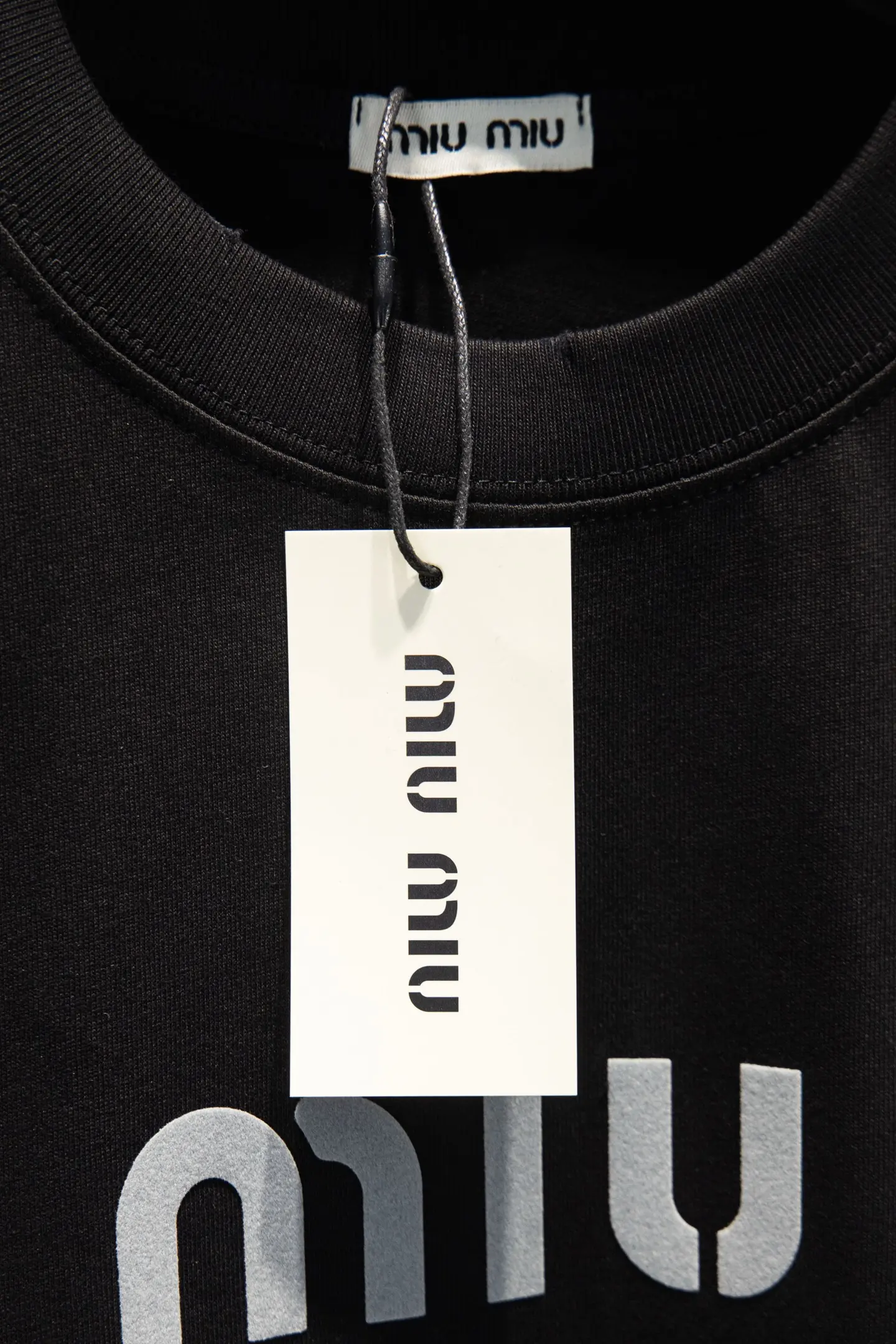 Logo-Print Flocked Cotton-Jersey T-Shirt D11915470 — view 9