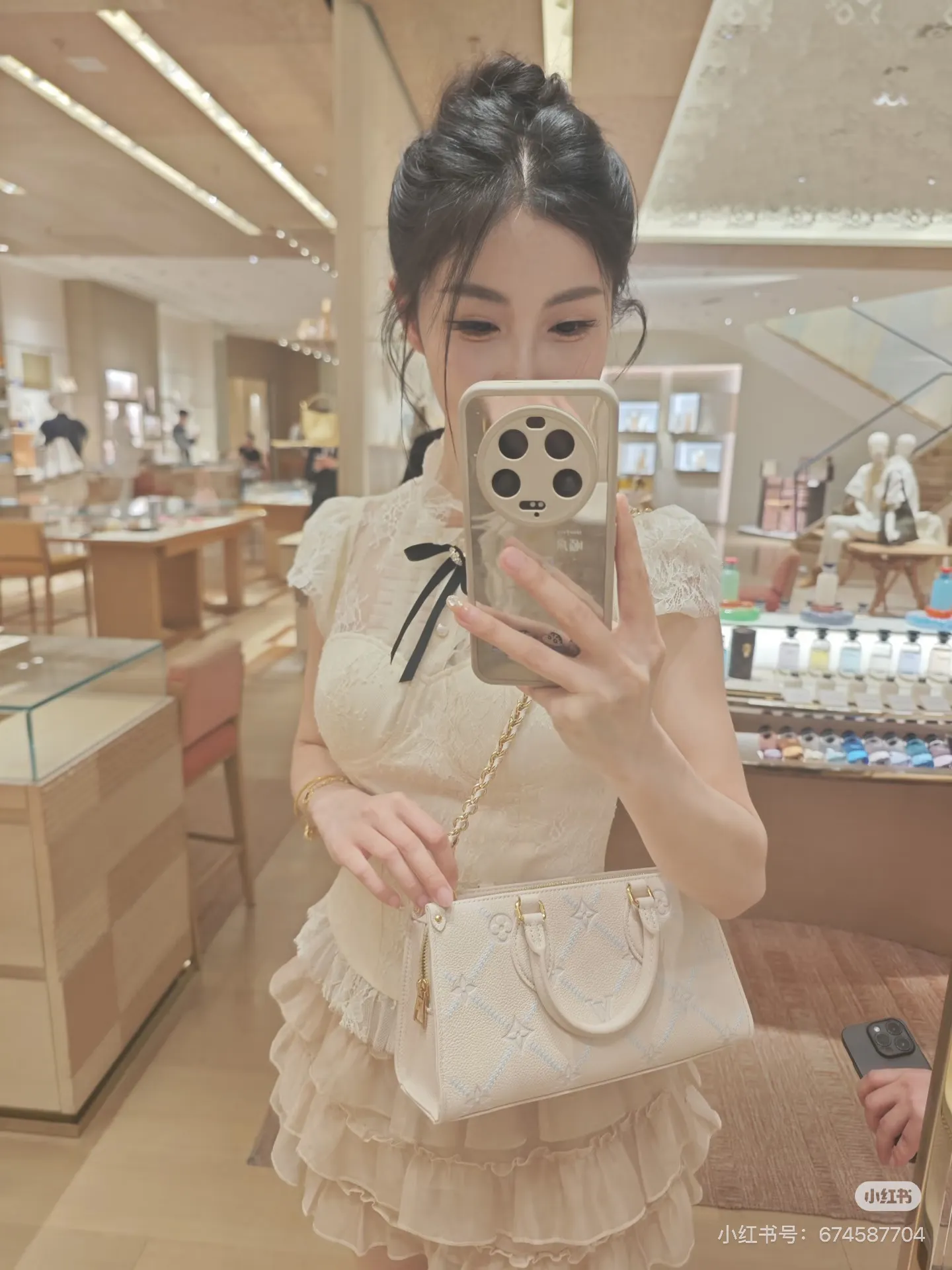 Monogram Embossed Top-Handle Tote Bag D32018247