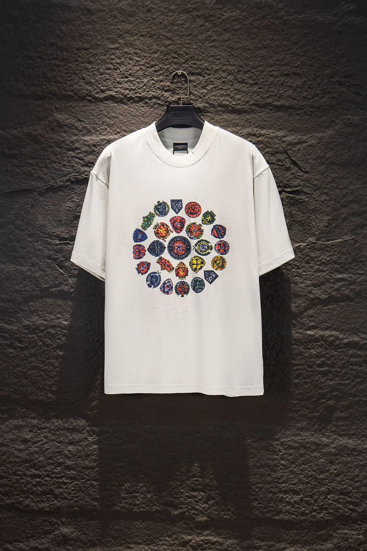 Crest Logo Oversized Cotton T-Shirt D10524226