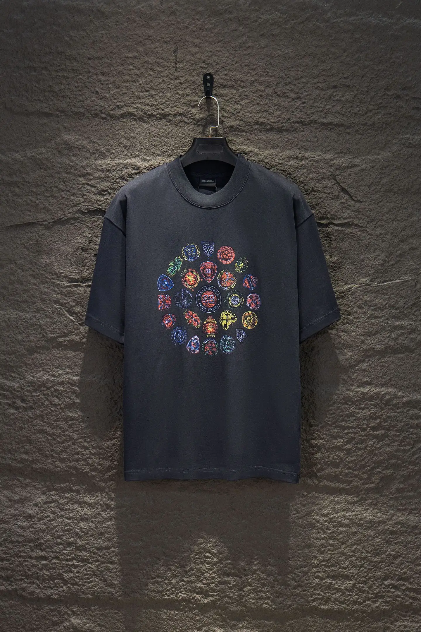 Oversized Graphic Print Cotton T-Shirt D10524227