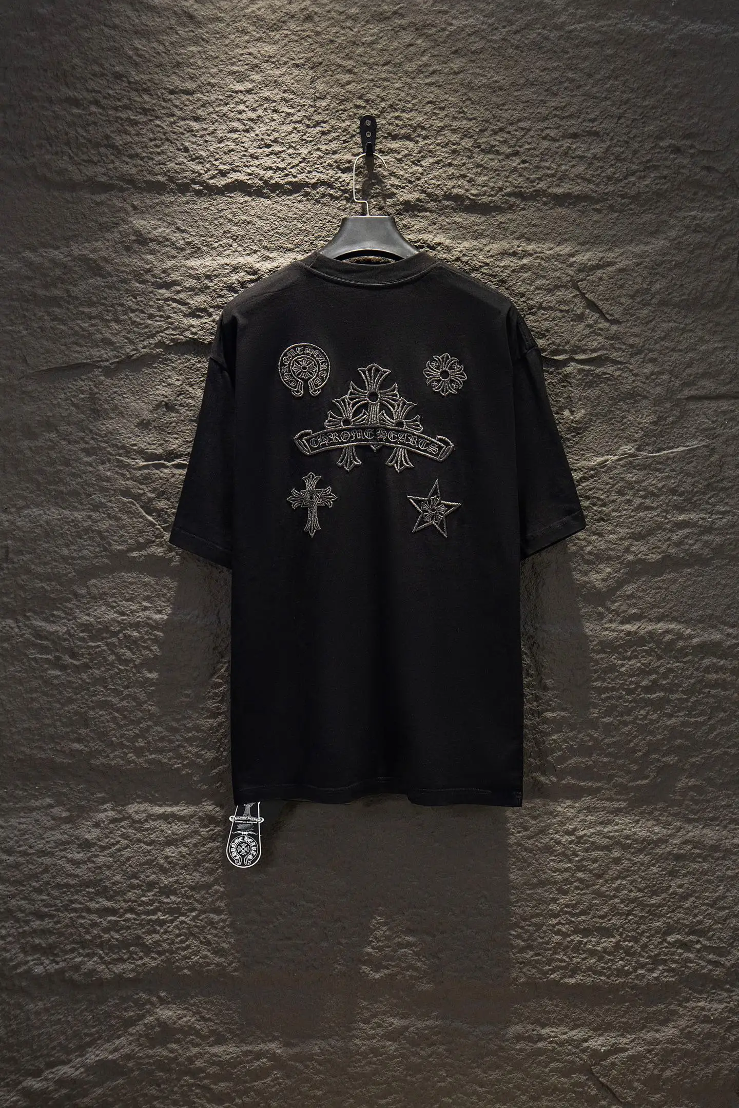 Embroidered Oversized Washed Cotton T-Shirt D11524223 — view 2